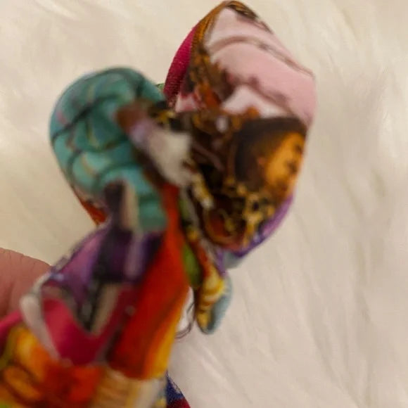 Perfume Bottles Print Hair Scrunchie. Multicolor . Small (Mini).