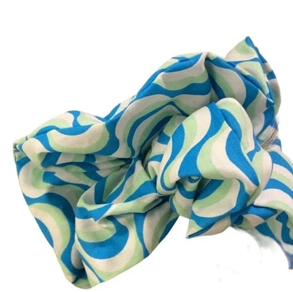 Hair Scrunchie. Psychedelic Print. Multicolor. XL